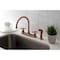 Kingston Brass KB726AXSP Vintage 8" Centerset Kitchen Faucet, Antique Copper KB726AXSP - alternate 6